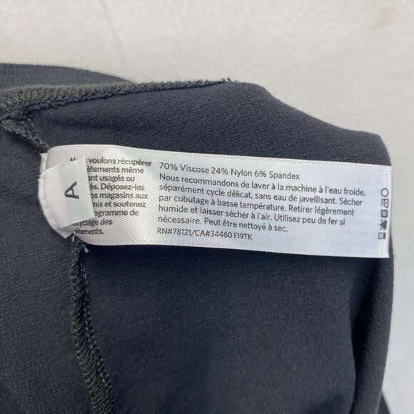 Eileen Fisher Elastic Waistband Pull On Slim Ankle Pants Women Large Dark Gray - Picture 6 of 10